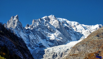 2016-10-29 09 Vers Courmayeur Italie - Vue sur Mont-Blanc Glacier Brenva